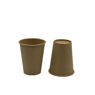 China Disposable hot cup pe coated HUB paper custom printing biodegradable good origin Flexo printing wall style packaging color feature material for sale