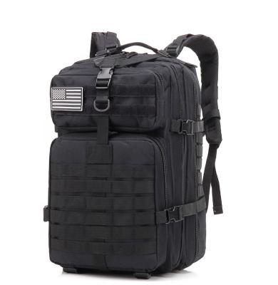 China Wholesale Molle Waterproof Black 45L Military Tactical Backpack, Large Army 3 Day Assault Pack Molle Bag Military Backpacks for sale