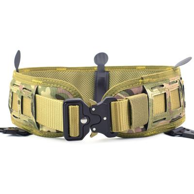 China Multi-Pockets/Universal Duty Patrol Duty-Resistance MOLLE Padded Tactical Restraint Belt, Hunting Waist Belt Waist Support Belts for sale