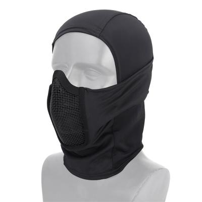 China Breathable Fabrics/Adjustable Band/Anti-UV Recycling Military Bandanna Face Mask Sports Bandanna Face Mask Riding Bike Bicycle Sunshade Mesh Air Solid Steel Tactical Soft Combat for sale