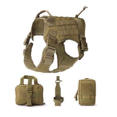 China With Tensile Strength And Wear Resistance Water Resistant Molle Custom Military Military Dog Tactical Vest, Army Dog Tactical Training Harness for sale