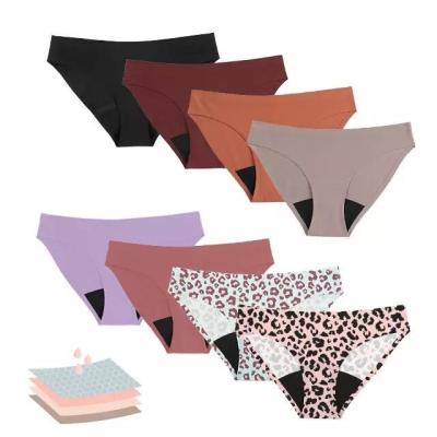 China QUICK DRY Hot Selling Plus Size Mid Waist Physiological Panties Four Layers Cotton Aunt Leakproof Panties for sale