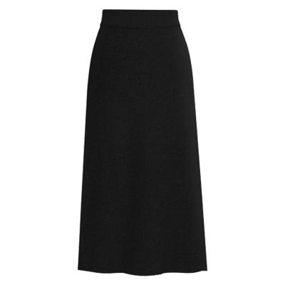 China Mid Length Wool Breathable Hot Selling Skirt Plus Size Summer New High Waist Spring Woolen Knitted Hip Split Skirt for sale