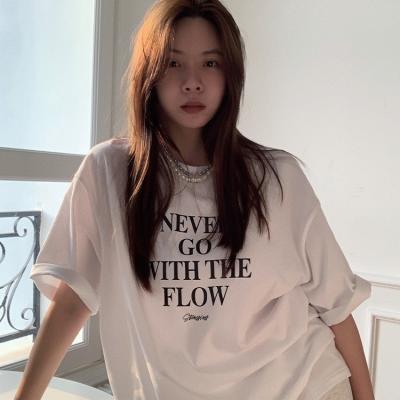 China Custom Made Cotton Summer Breathable Loose Short Sleeve T-shirt Women's Ultra-thin Casual Top for sale