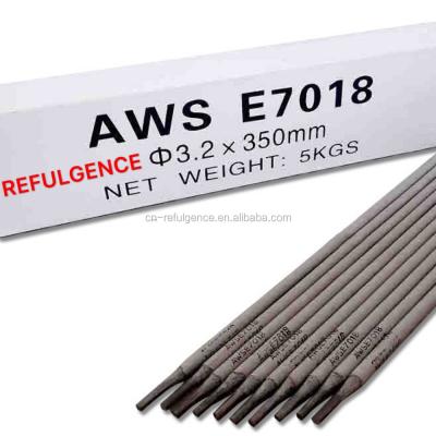 China Carbon Steel Materials REFULGENCE AWSE7018 Welding CARBON STEEL ELECTRODES , E7018 ELECTRODE WELDING ROD for sale