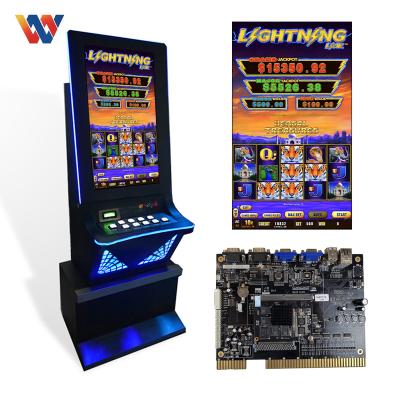 China High Returns 10 in 1 Multi Link Board Lightning Screen Slot Game Player Casino Game Cabinet Video Slot Machine For Sale for sale