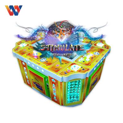 China Metal+acrylic+wood fish shooting game game for sale coin operated fish slot maschine machine arcade fishing game 4 players for sale