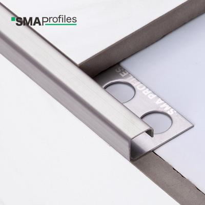 China Modern SMA Factory Price Tile Accessories SS Metal Wall Tile Edge Curving Corner Stainless Steel Tile Trim For Marble Edge for sale