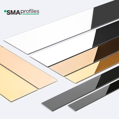 China Hot Selling Modern SMA India T U L Shaped Tile Trim Stainless Steel Flat Strip For Decoration for sale