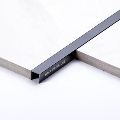 China Modern Waterproof Colorful SMA Tile Ledge Strip Trim On Wall Floor 304 Stainless Steel Tile Trim for sale