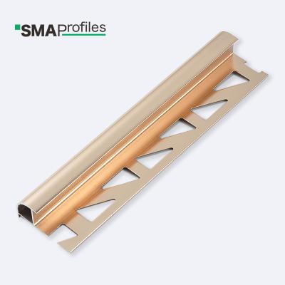 China Modern Tile Trim Accessories SMA Tile Trim Profile Flexible Metal Aluminum Strip for sale