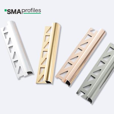 China Modern SMA Outside Corner Aluminum Tile Junction Panel Metal Trim For Wood Wall for sale