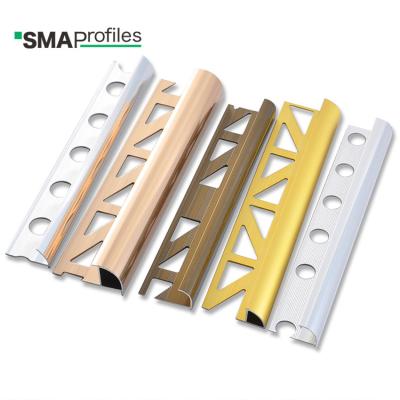 China Modern Factory Price SMA Tile Accessories Aluminum Tile Trim For Bathrooms Or Living Room for sale