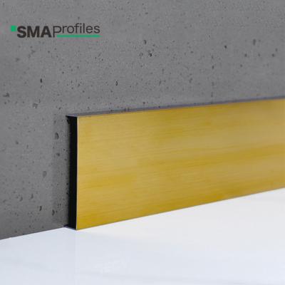 China Simple Modern SMA And Elegant Square Stainless Steel Wall Skirting Skirting Board For Villa for sale