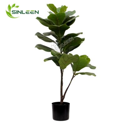 China Factory Wholesale Artificial Fiddle Leaf Fig Tree CLASSIC Ficus Lyrata Bonsai Trees for sale