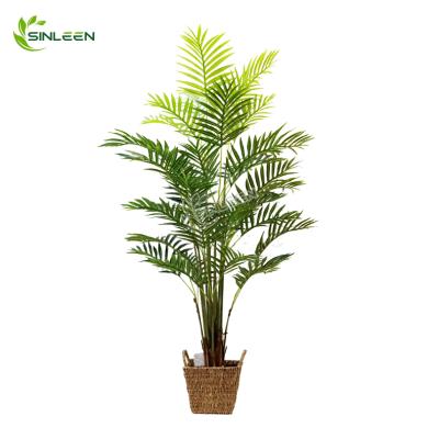 China 2020 Wholesale Indoor High Quality Artificial Plastic Leaf Coconut Date Decoration Top Palm Tree for sale