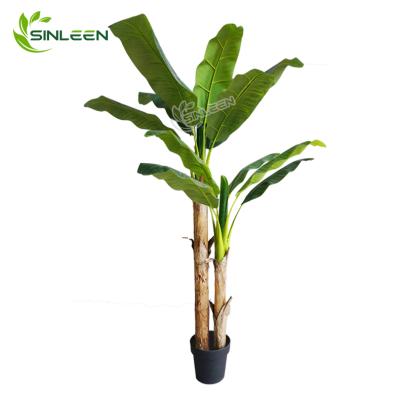 China Indoor Decoration Plastic Leaf Plant For Indoor Office Decoration Decorative Artificial Banana Tree for sale