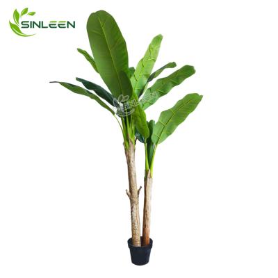 China Artificial Banana Tree Bonsai Tree Indoor Wedding Decoration Home Decor Wood Product Decor for sale