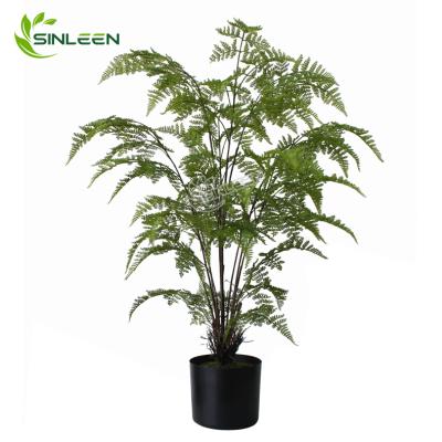 China Indoor Indoor Bonsai Fern Tree With Pot Artificial Decoration Wedding Ornamental Plant Decoration for sale