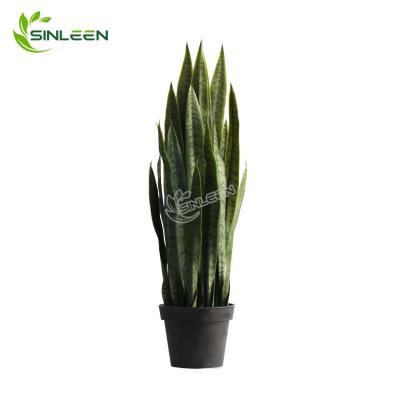 China Home Decor Artificial Plastic Snake Plant Sansevieria Trifasciata Laurentii For Sale for sale