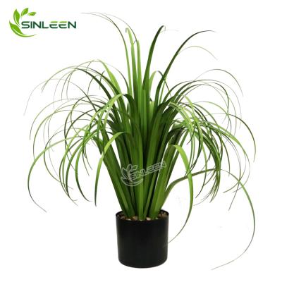 China Colorful Artificial Reed Plant Onion Grass In Pot Indoor Home Decoration Indoor Decoration for sale