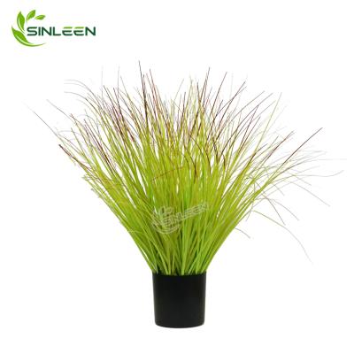 China Indoor Decoration Colored Reed Plant Chinese Cheap High Quality Artificial Onion Grass In Pot for sale