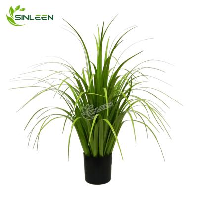 China Wholesale Home Indoor Decoration Colorful Plant Decoration Onion Artificial Grass With Pot for sale