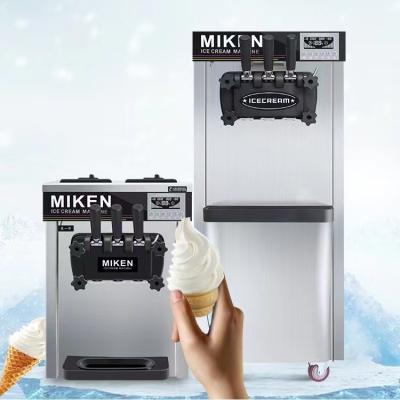 China Fabrikverkäufe Beste Preis Eiscreme Maschine kommerzielle weiche Eiscreme Maker 2 + 1 Aromen Eiscreme Maschine zu verkaufen