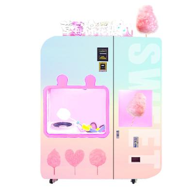 中国 Commercial Cotton Candy Vending Machine Snacks Automatic With Customized Logo 販売のため