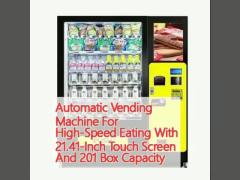 Automatic Vending Machine For High-Speed Eating With 21.41-Inch Touch Screen And 201 Box Capacity