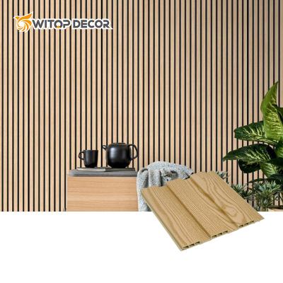 China WITOP DECOR Interior Decorative PVC Plastic Wood Wall Panels Environment Friendly Wpc for sale