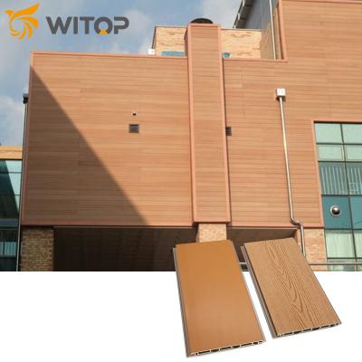 China Eco Modern Exterior Wood Plastic Composite Wall Panel WPC Exterior Wall Panel Cladding for sale