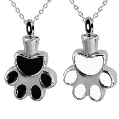 China Cute Cheapest Price Stainless Steel Pet Footprint Cremation Pendant For Cats And Dogs for sale