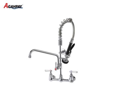 China Thermostatic Faucets New Design 20 Inch Flexible Hose Commercial Kitchen Faucet With Water Saving Sprayer Valve for sale