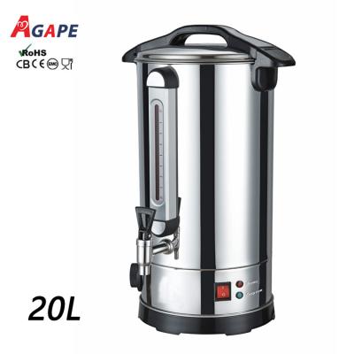 China 360 Degree Rotation Base Water Urn Stainless Steel Water Heater High Quality Electric Tea Urn With Metal Water Tap for sale