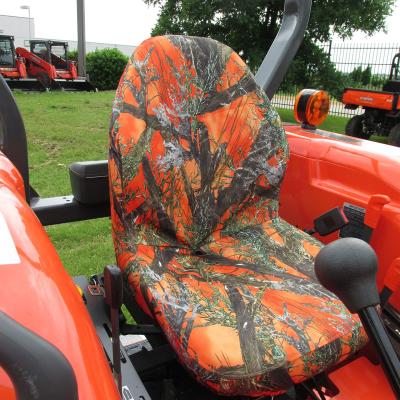 China Fashion Lawn Mower Riding Seat Covers, KU25 Seat Covers for Kubota B2301 B2601 Tractor in Orange Camouflage for sale