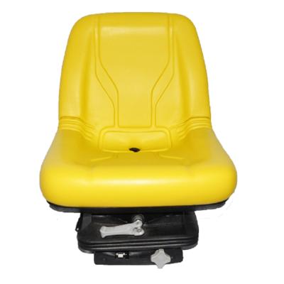 China PVC or PU Cover Hot Sale PVC Coating Lawn Mower Yellow Tractor Seat Suspension With Suspension for sale