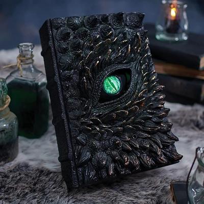 China Europe Foughi Halloween Decorations Event Dragon Eye Horror Book Statue Halloween Living Room Bedroom Home Decor Gifts for sale