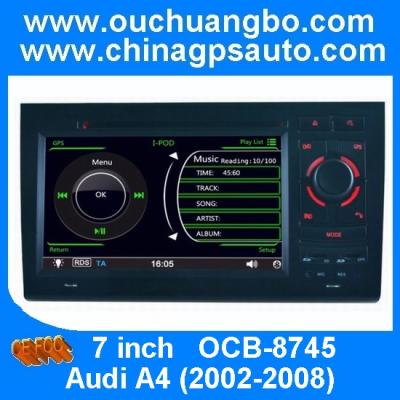 China Ouchuangbo multimedia gps stereo navi for Audi A4 2002-2008 steering wheel control SD USB for sale