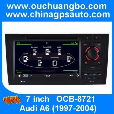 China Ouchuangbo gps navigation autoradio stereo DVD for Audi A6 1997-2004 with MP4 USB SD SWC for sale