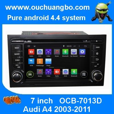 China Ouchuangbo Car Stereo DVD System for Audi A4 2003-2011 Android 4.4 3G Wifi Bluetooth TV Audio Player OCB-7013D for sale