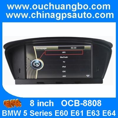 China Ouchuangbo  gps radio video stereo audio for BMW 5 Series E60 E61 E63 E64 with iPod MP4 BT for sale