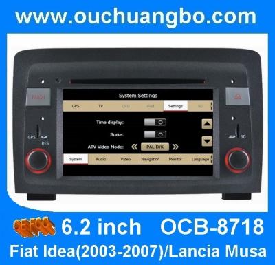 China Ouchuangbo autoradio DVD stereo navi for Fiat Idea Lancia Musa 2004-2008 USB SD MP3 SWC for sale