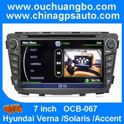 China Ouchuangbo S100 Platform Car Radio Head Unit for Hyundai Verna /Solaris /Accent DVD GPS 3G Wifi Host TV USB for sale