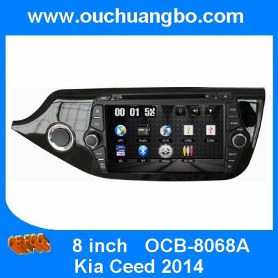 China Ouchuangbo Car Multi-media Touch Screen DVD Player Kia Ceed 2014 GPS Navi USB iPod Radio OCB-8068A for sale