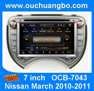 China Car audio and video player for Nissan March 2010-2011 with iPod TV OCB-7043 for sale