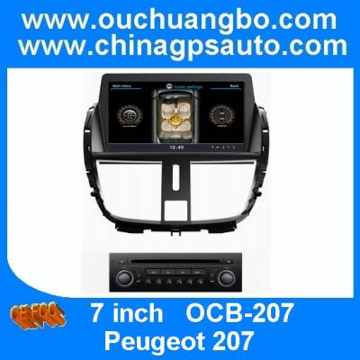 China Ouchuangbo S100 Platform Car DVD radio For Peugeot 207 With Audio Sat Nav Headunit Multimedia System for sale