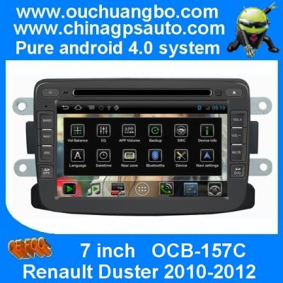 China Ouchuangbo Pure Android 4.0 Car GPS DVD Player for Renault Duster(2010-2012) 3G Wifi SWC S150 System OCB-157C for sale