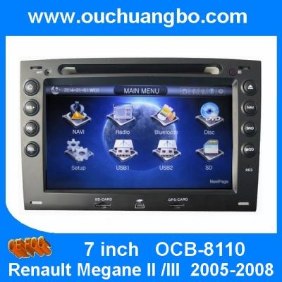 China Ouchuangbo autoradio DVD GPS double din stereo Renault Megane 2 Dutch Russia language for sale