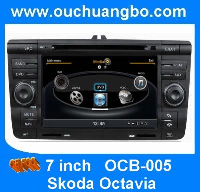 China Ouchuangbo car autoradio DVD for Skoda Octavia S100 with Multimedia Stereo LCD display Monitor OCB-005 for sale